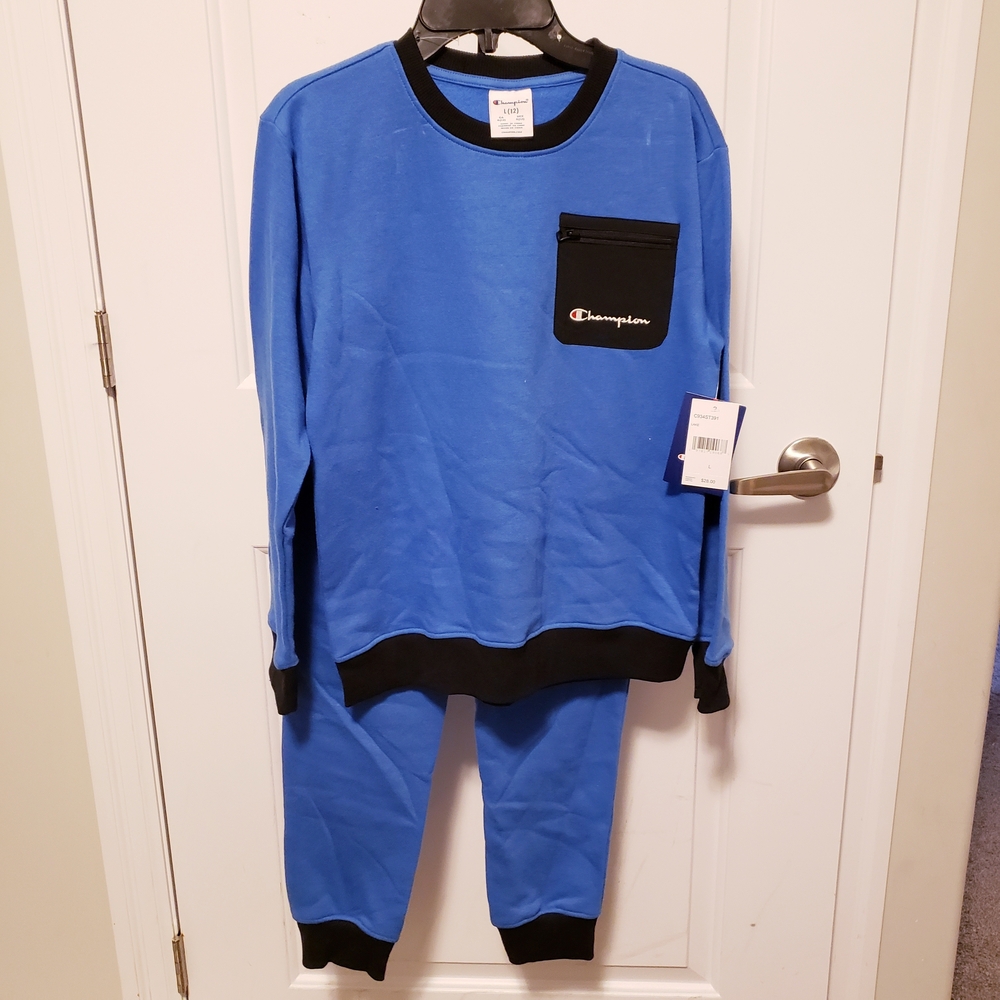Champion Kids Blue and Black Pajama Set